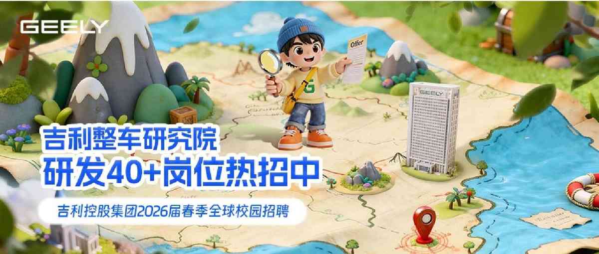 吉利控股集团2026届春季全球校园招聘