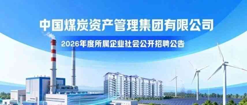 中煤资产26招聘