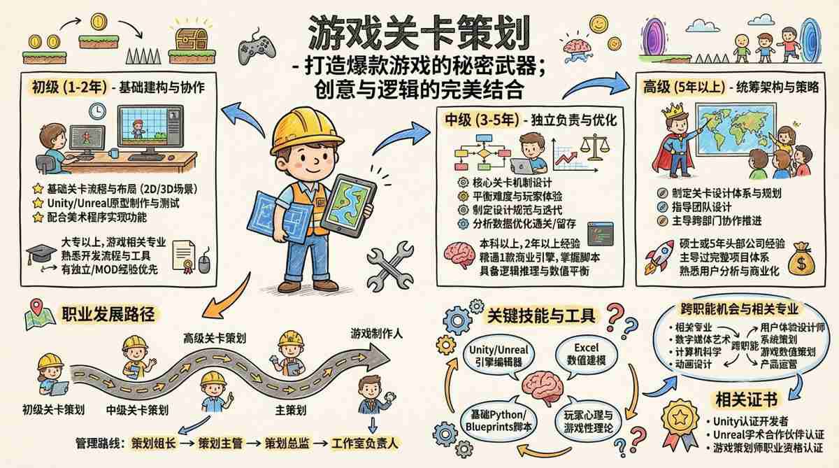 游戏关卡策划 - 打造爆款游戏的秘密武器；创意与逻辑的完美结合