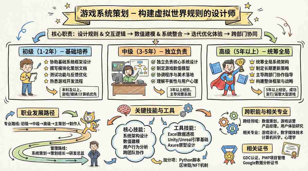 游戏系统策划 - 构建虚拟世界规则的设计师