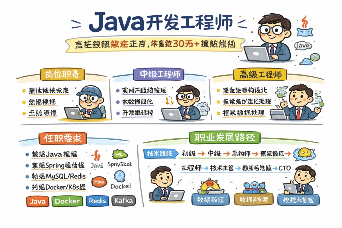 Java开发工程师 - 后端开发的核心力量，年薪30万+的热门岗位