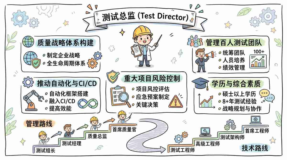 测试总监 - 引领质量体系构建，保障产品零缺陷交付