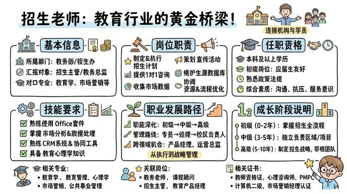 招生老师 - 教育行业的黄金桥梁，成就未来从这里开始