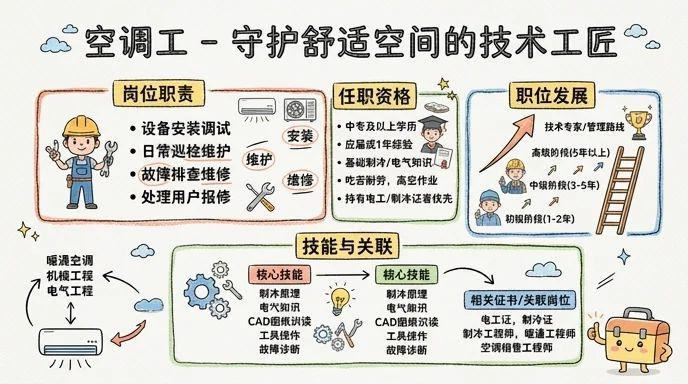 空调工 - 守护舒适空间的技术工匠
