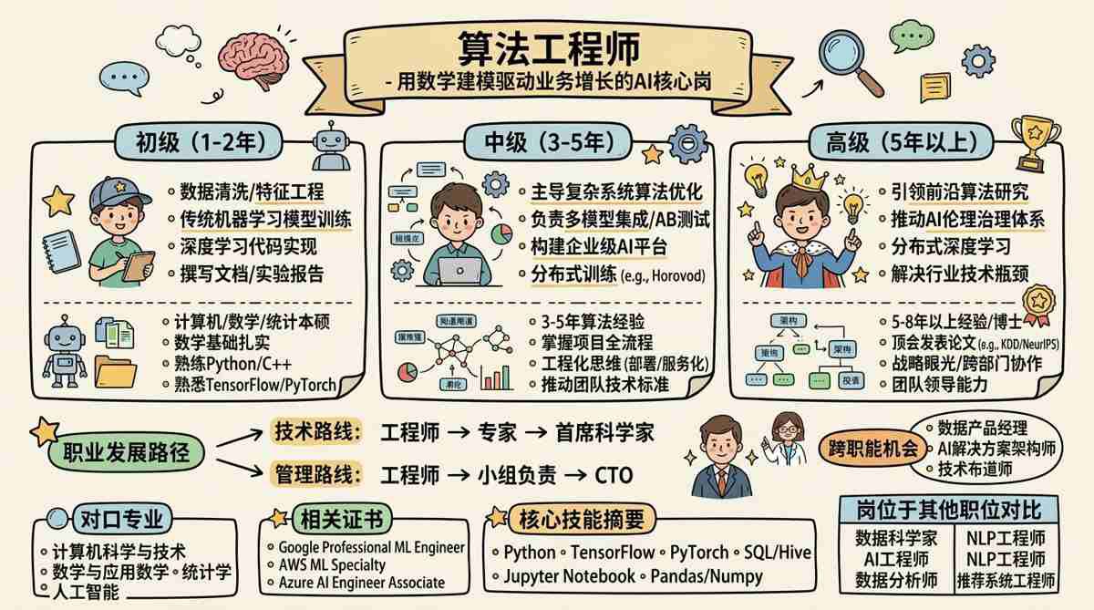 算法工程师 - 用数学建模驱动业务增长的AI核心岗