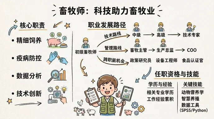 畜牧师：科技助力畜牧业，人才振兴新农村