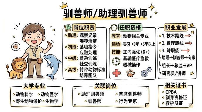 驯兽师/助理驯兽师 - 与动物对话，守护自然灵性