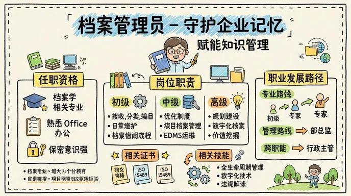 档案管理员 - 守护企业记忆，赋能知识管理