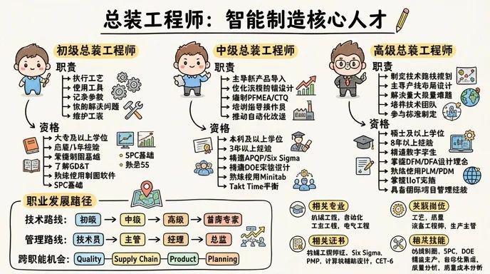 总装工程师 - 工业流水线的灵魂设计师，智能制造核心人才