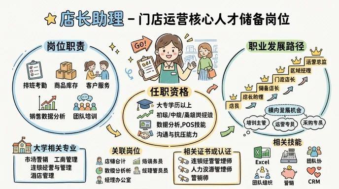 店长助理 - 门店运营核心人才储备岗位，快速晋升通道