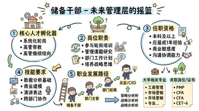 储备干部 - 未来管理层的摇篮，企业核心人才孵化器