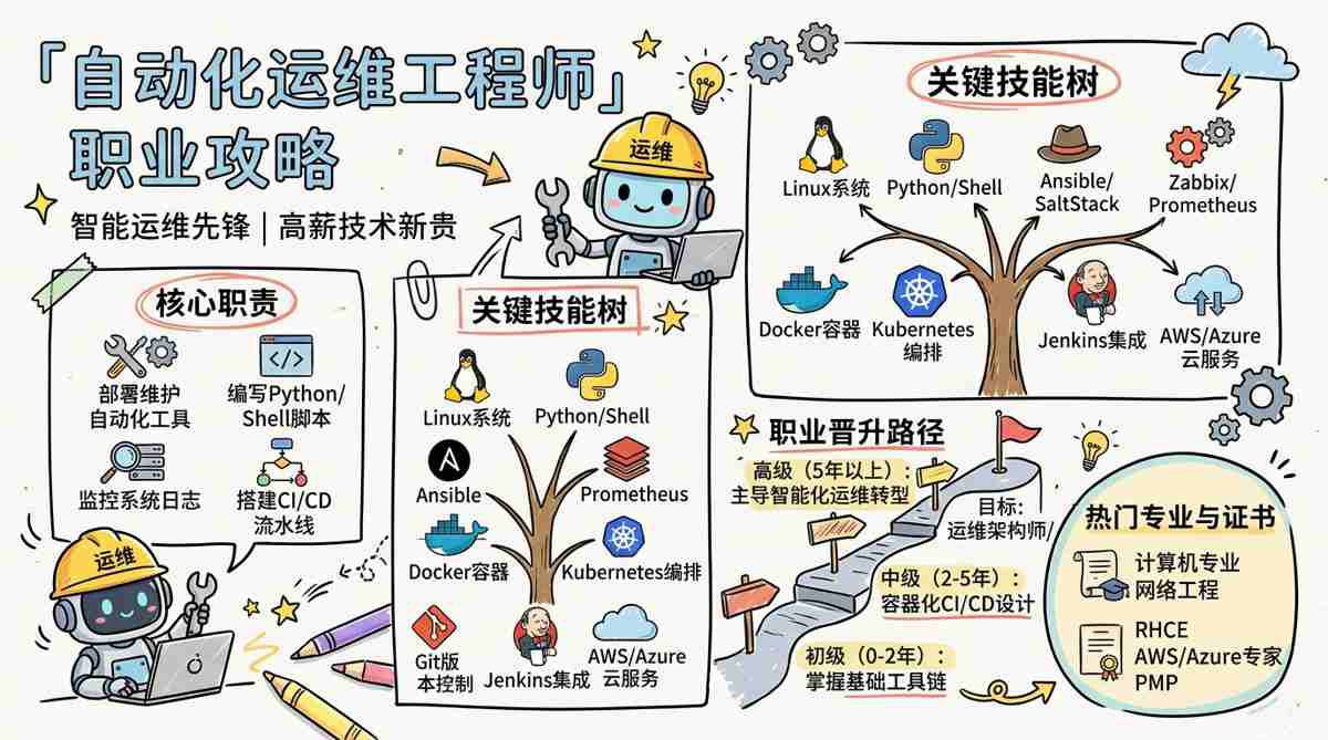 自动化运维工程师 - 智能运维先锋，年薪百万的技术新贵
