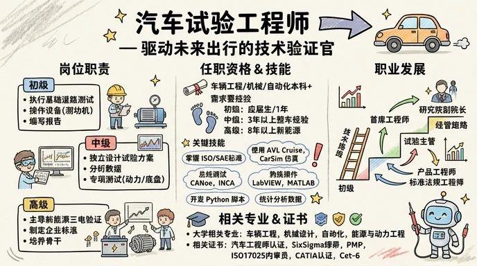 汽车试验工程师 - 驱动未来出行的技术验证官