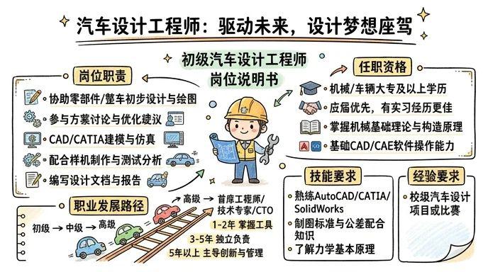 汽车设计工程师 - 驱动未来，设计梦想座驾