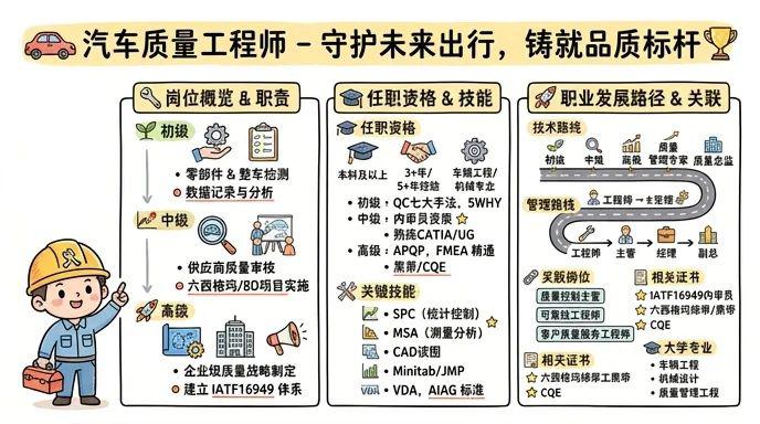 汽车质量工程师 - 守护未来出行，铸就品质标杆