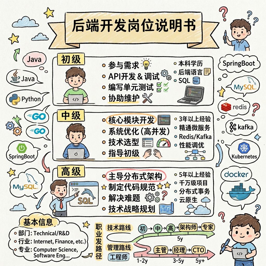 后端开发 - 构建数字世界基石，掌握百万年薪核心技术