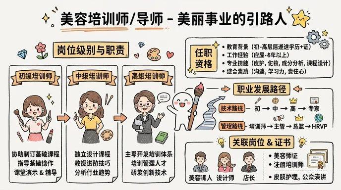 美容培训师/导师 - 美丽事业的引路人，赋能行业新生代