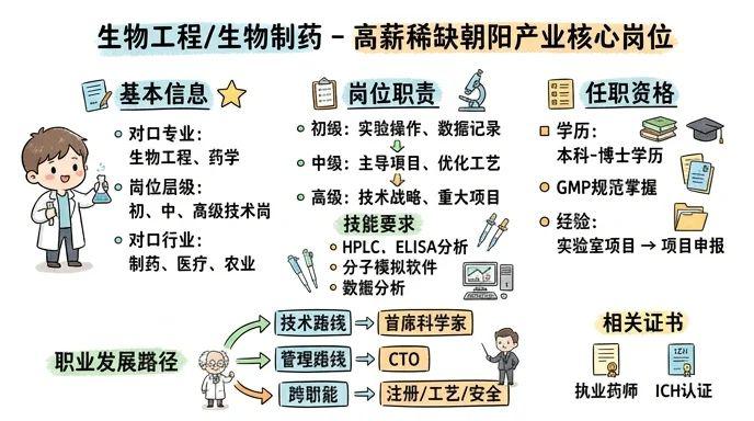 生物工程/生物制药 - 高薪稀缺的朝阳产业核心岗位