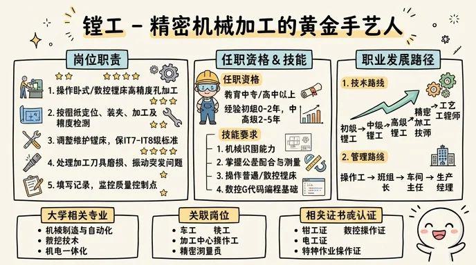 镗工 - 精密机械加工的黄金手艺人