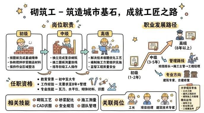 砌筑工 - 筑造城市基石，成就工匠之路