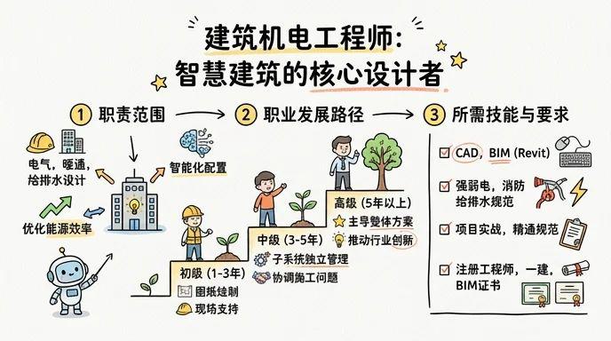 建筑机电工程师 - 智慧建筑的核心设计者