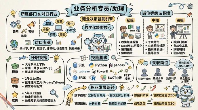 业务分析专员/助理 - 商业决策的智能引擎，数字化转型的核心角色