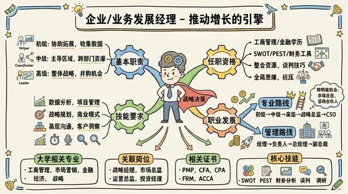 企业/业务发展经理 - 推动企业增长的引擎，战略决策的核心角色