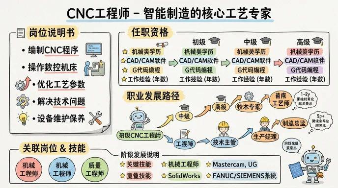 CNC工程师 - 智能制造领域的核心工艺专家