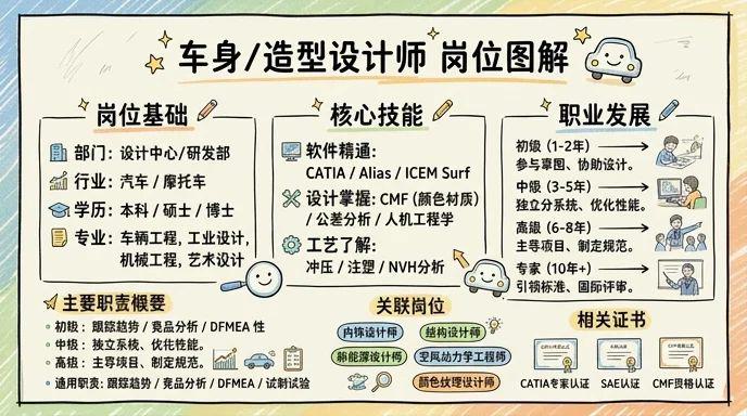 车身/造型设计 - 让车辆拥有灵魂，用设计驱动未来