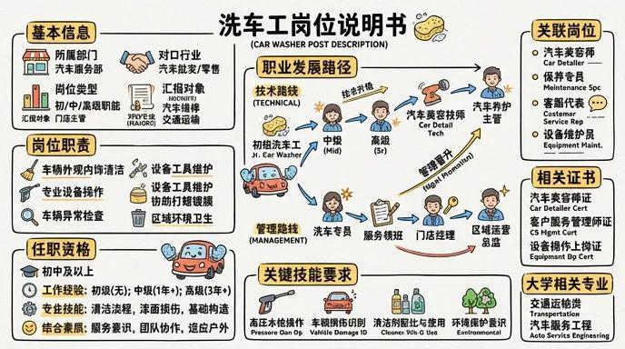 洗车工 - 汽车美容第一道工序，技术含量超乎想象