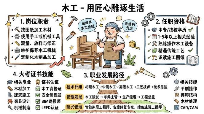 木工 - 用匠心雕琢生活，以技能筑造未来