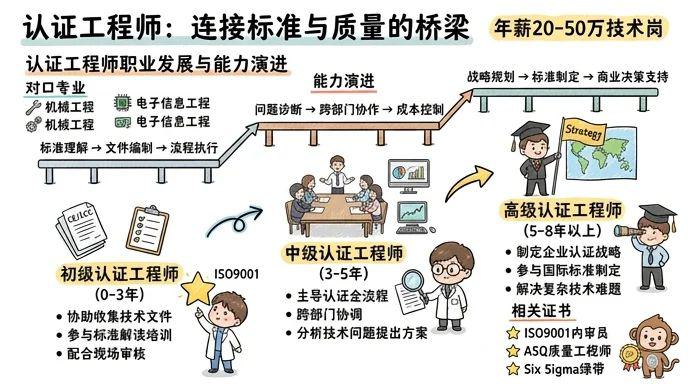 认证工程师 - 连接标准与质量的桥梁，年薪20-50万技术岗
