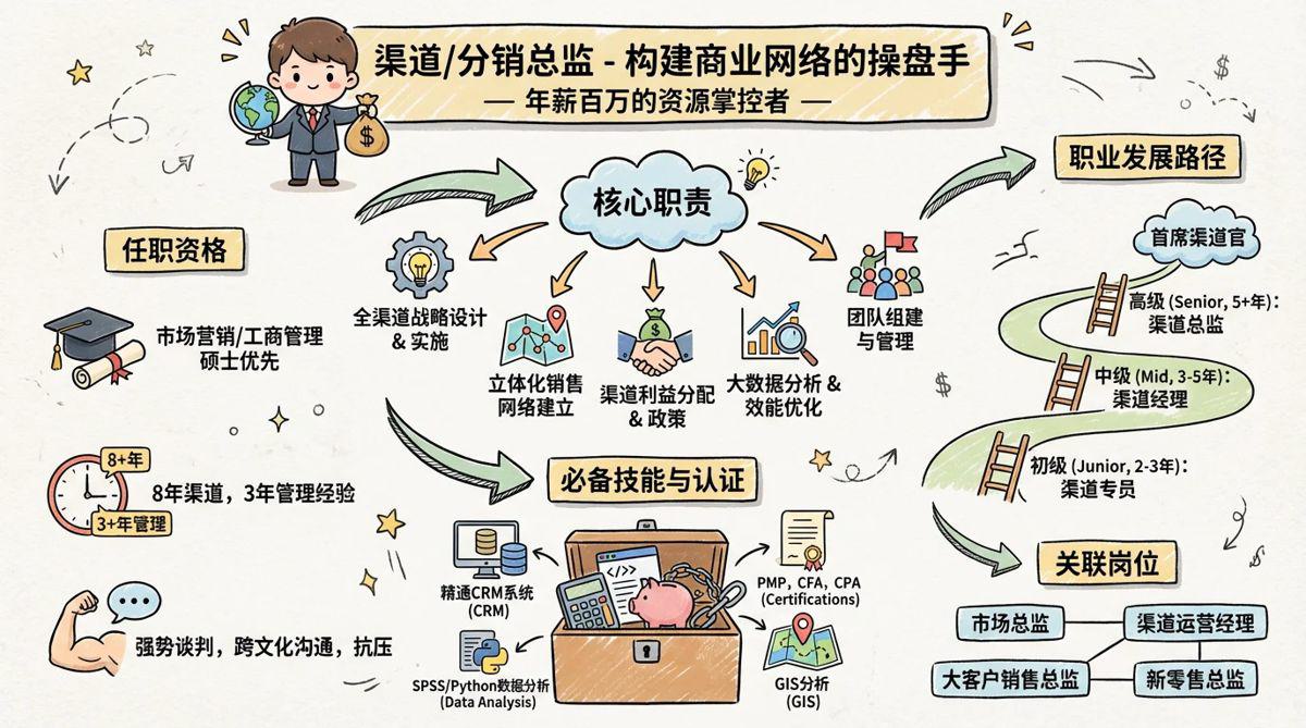 渠道/分销总监 - 构建商业网络的操盘手，年薪百万的资源掌控者