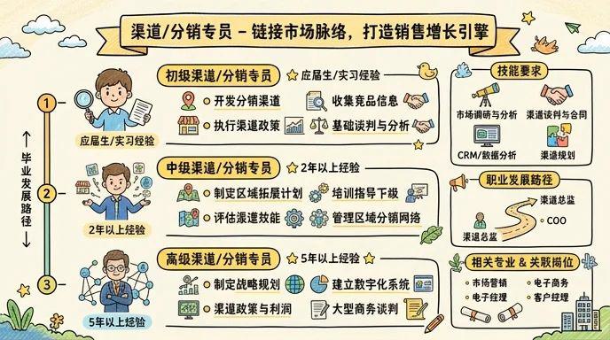 渠道/分销专员 - 链接市场脉络，打造销售增长引擎