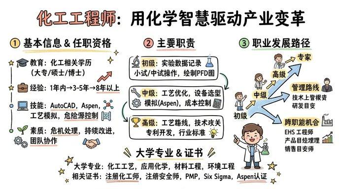 化工技术应用/化工工程师 - 工业流程优化师：用化学智慧驱动产业变革