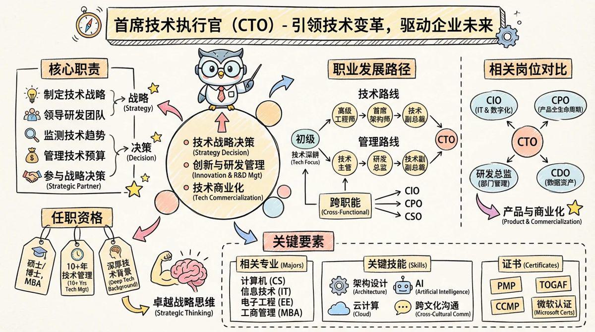 首席技术执行官CTO - 引领技术变革，驱动企业未来