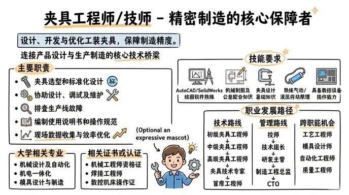 夹具工程师/技师 - 精密制造的核心保障者