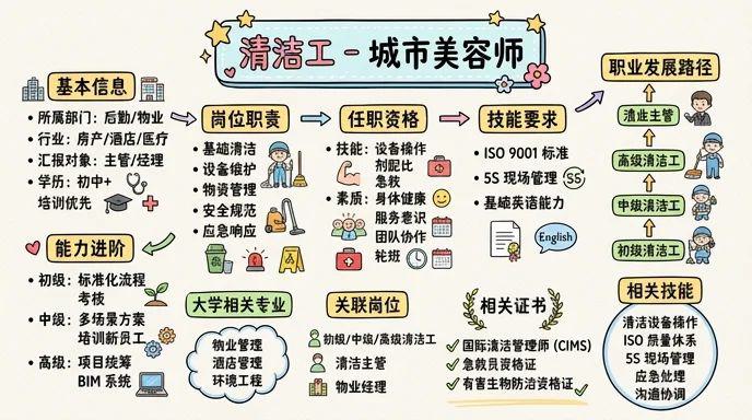 清洁工 - 城市美容师，守护健康环境