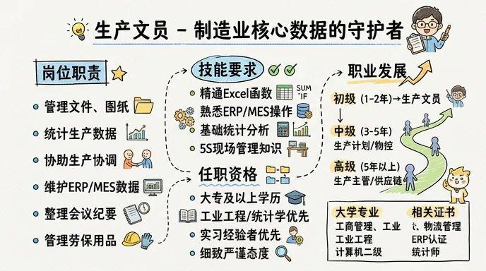 生产文员 - 制造业核心数据的守护者