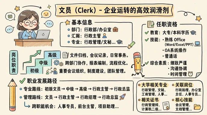 文员 - 企业运转的高效润滑剂