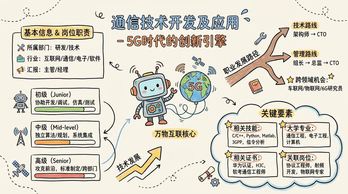 通信技术开发及应用 - 5G时代的创新引擎，连接未来的硬核技术岗
