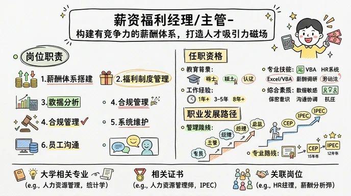 薪资福利经理/主管 - 构建有竞争力的薪酬体系，打造人才吸引力磁场