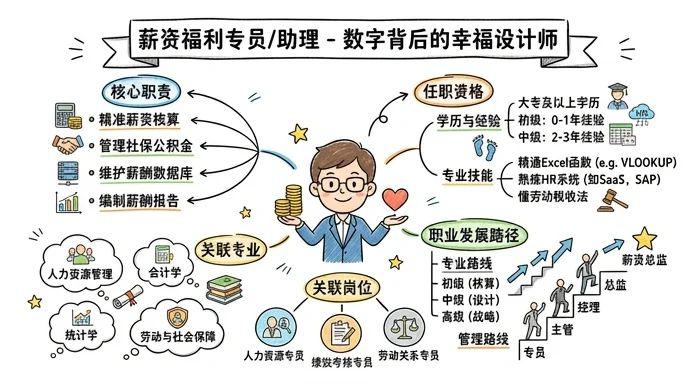薪资福利专员/助理 - 数字背后的幸福设计师