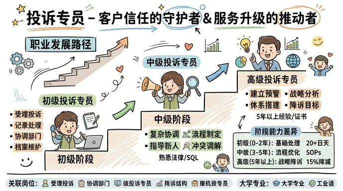 投诉专员 - 客户信任的守护者，服务升级的推动者