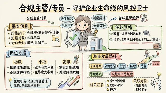 合规主管/专员 - 守护企业生命线的风控卫士