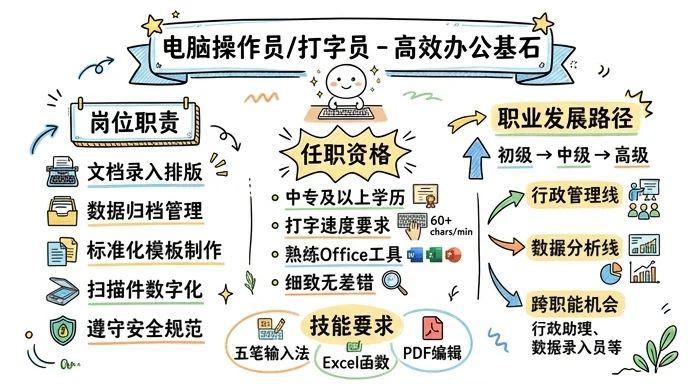 电脑操作员/打字员 - 高效办公的数字化基石