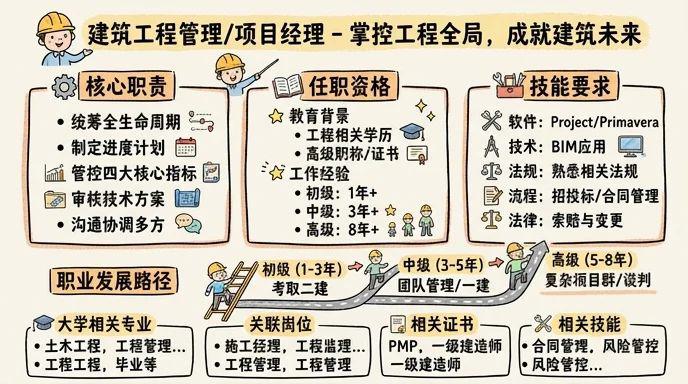建筑工程管理/项目经理 - 掌控工程全局，成就建筑未来