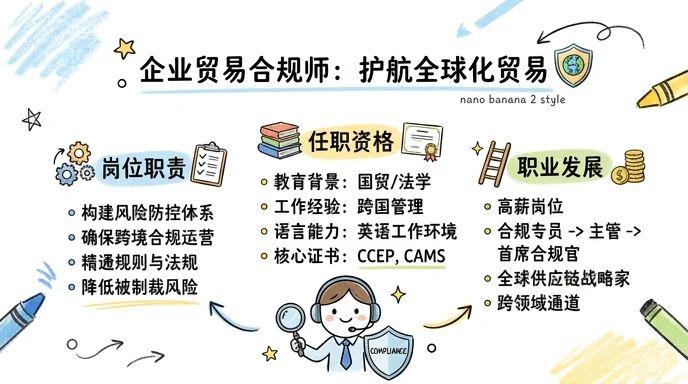 企业贸易合规师 - 护航全球化贸易，年薪百万的新兴高薪岗