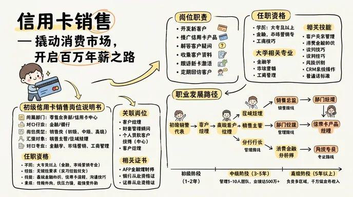 信用卡销售 - 撬动消费市场，开启百万年薪之路