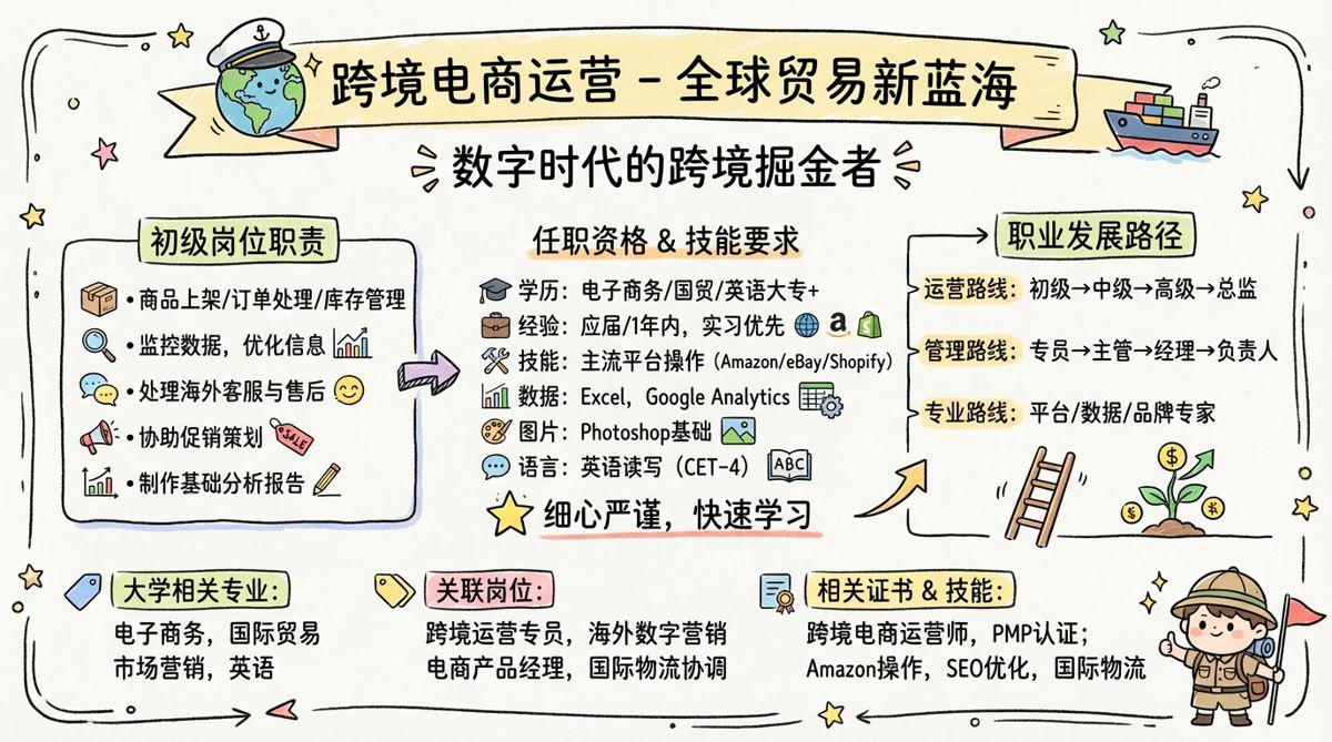 跨境电商运营 - 全球贸易新蓝海，数字时代的跨境掘金者